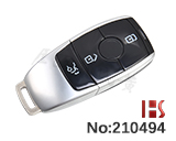 벤츠 E- 클래스 자동차 3 버튼 스마트 리모컨 키 셸 (로고없음 검정색)
